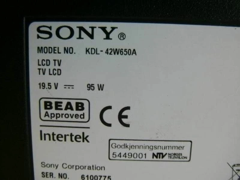 Vendora SONY KDL-42W650A SMART TV - Image 2