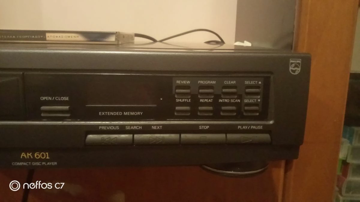 Vendora Philips AK601 Cdplayer , Vintage/1992, σε άριστη κατάσταση, πλήρως λειτουργικό. Δώρο μια κούτα με ελληνικά Cd - Image 5