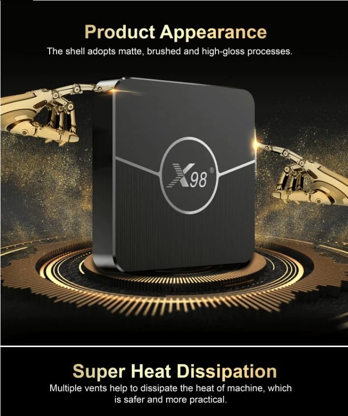 Vendora ΝΕΟ ΔΥΝΑΤΟ X98 Plus Android 11.0 TV Box Smart 4GB RAM 32GB Amlogic S905W2 2.4G/5G Wifi 4K 60fps Set Top Box (Με ΕΛΛΗΝΙΚΟ Μενού) - Image 9