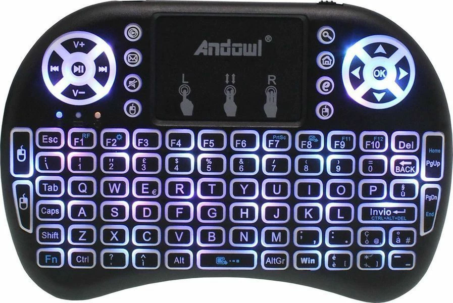 Vendora Ασύρματο Πληκτρολόγιο Led Q-K07 Andowl - Image 2