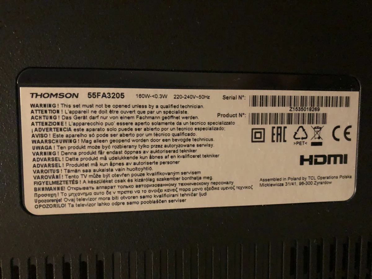 Vendora TV TOMSON 55΄΄