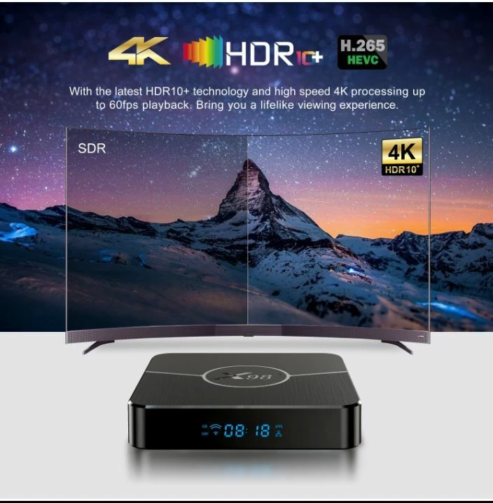Vendora ΝΕΟ ΔΥΝΑΤΟ X98 Plus Android 11.0 TV Box Smart 4GB RAM 32GB Amlogic S905W2 2.4G/5G Wifi 4K 60fps Set Top Box (Με ΕΛΛΗΝΙΚΟ Μενού) - Image 4