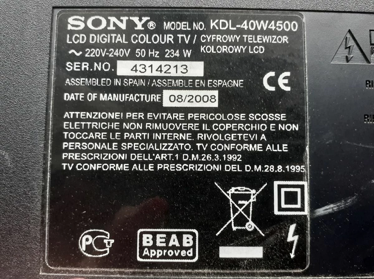 Vendora SONY 40” - Image 3