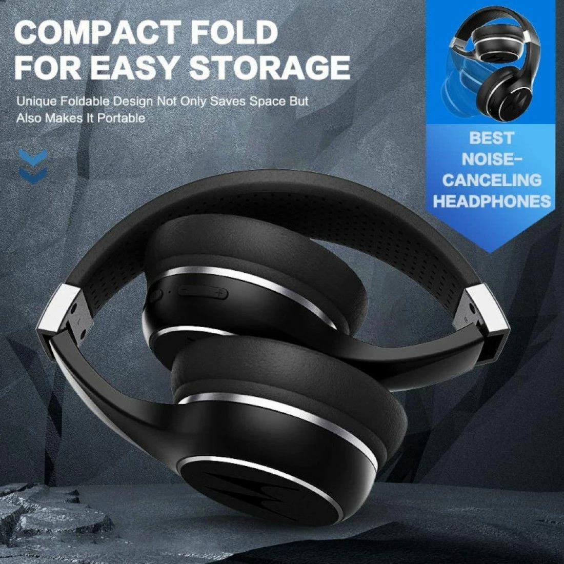 Vendora MOTOROLA ESCAPE 220 ΜΑΥΡΟ ΑΣΥΡΜΑΤΑ BLUETOOTH 5.0 OVER EAR ΑΚΟΥΣΤΙΚΑ HANDS FREE - Image 5