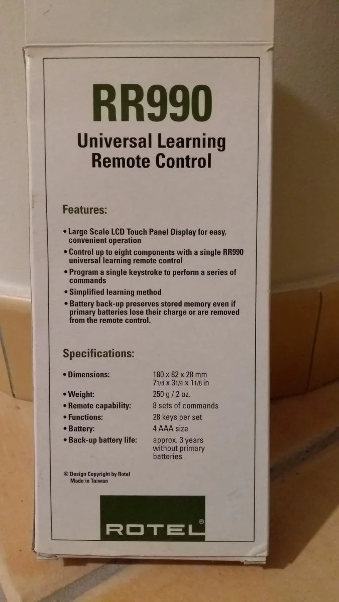 Vendora Rotel RR-990 Remote Control - Image 5