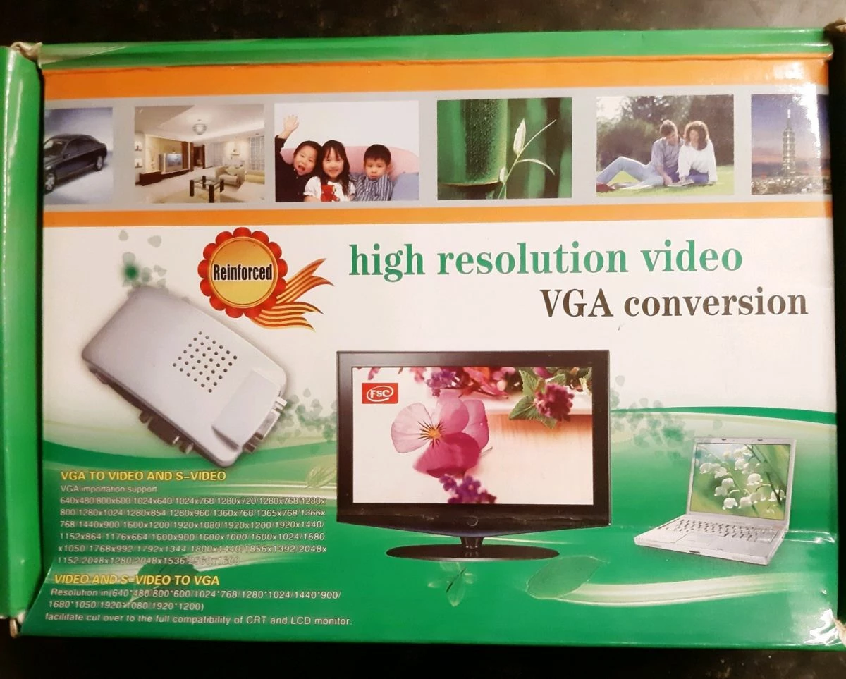 Vendora Μετατροπέας σήματος εικόνας Video BNC και S-video σε Vga RGB - Image 2