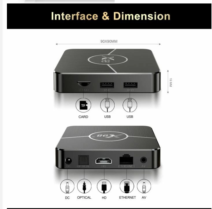 Vendora ΝΕΟ ΔΥΝΑΤΟ X98 Plus Android 11.0 TV Box Smart 4GB RAM 32GB Amlogic S905W2 2.4G/5G Wifi 4K 60fps Set Top Box (Με ΕΛΛΗΝΙΚΟ Μενού) - Image 7