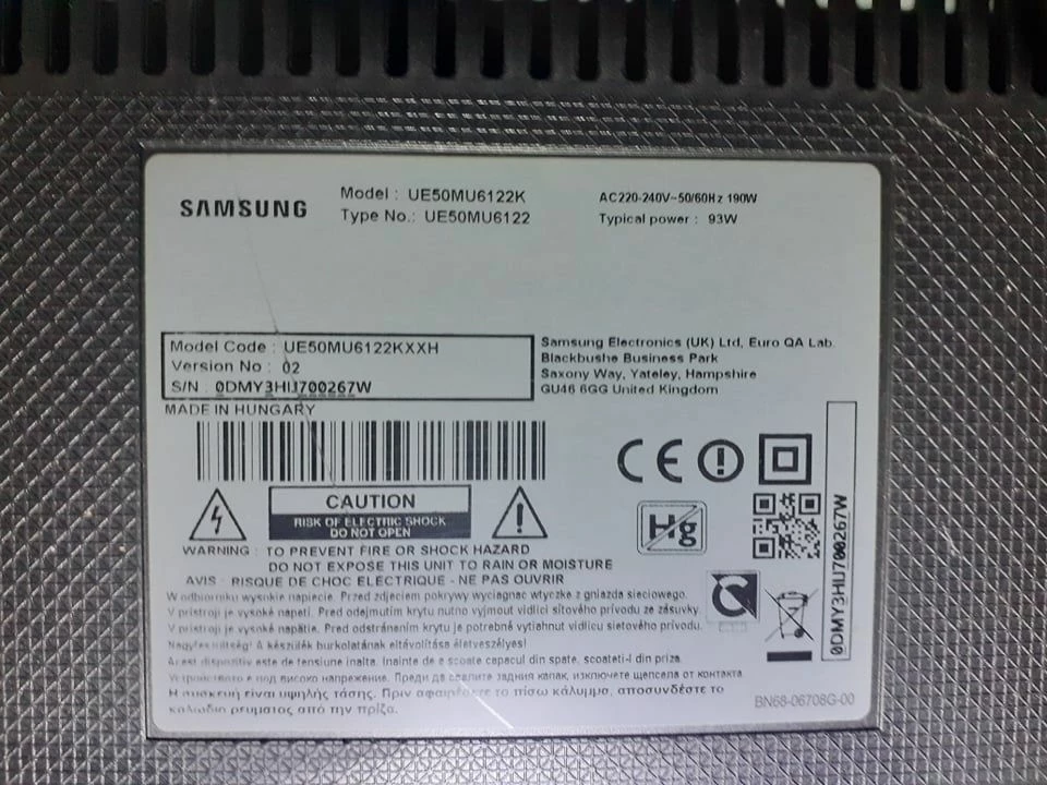 Vendora SAMSUNG 50” 4K Smart TV UE50MU6122K - Image 2