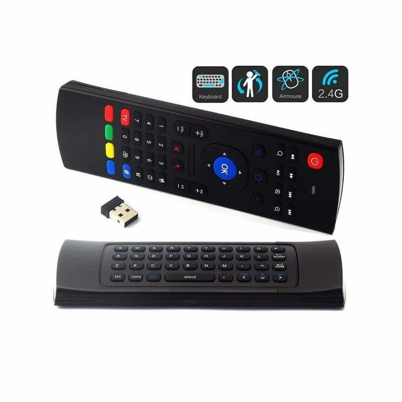 Vendora Ασύρματο πληκτρολόγιο-τηλεχειριστήριο Air Mouse Andowl Q-A08 - Image 2