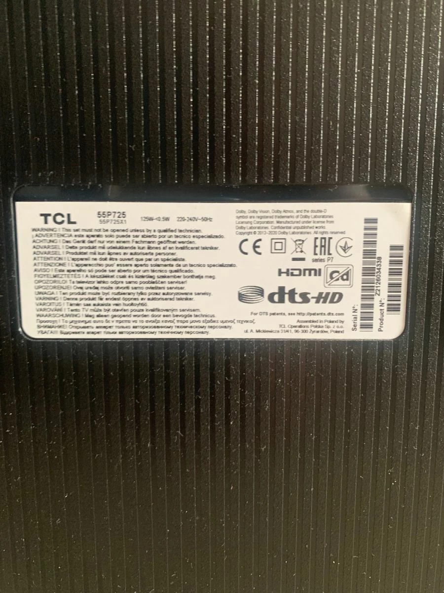 Vendora Τηλεόραση TCL 55 ίντσες για ανταλλακτικά. - Image 2