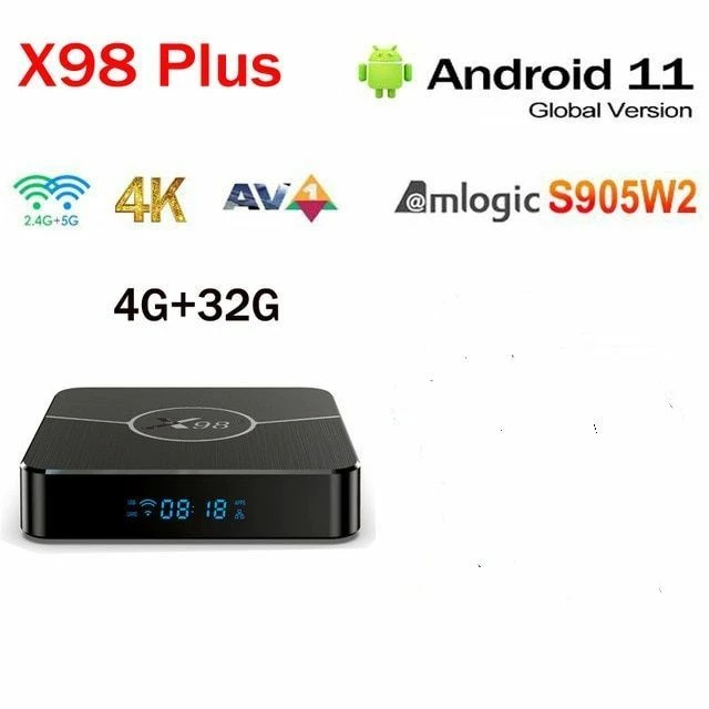 Vendora ΝΕΟ ΔΥΝΑΤΟ X98 Plus Android 11.0 TV Box Smart 4GB RAM 32GB Amlogic S905W2 2.4G/5G Wifi 4K 60fps Set Top Box (Με ΕΛΛΗΝΙΚΟ Μενού)