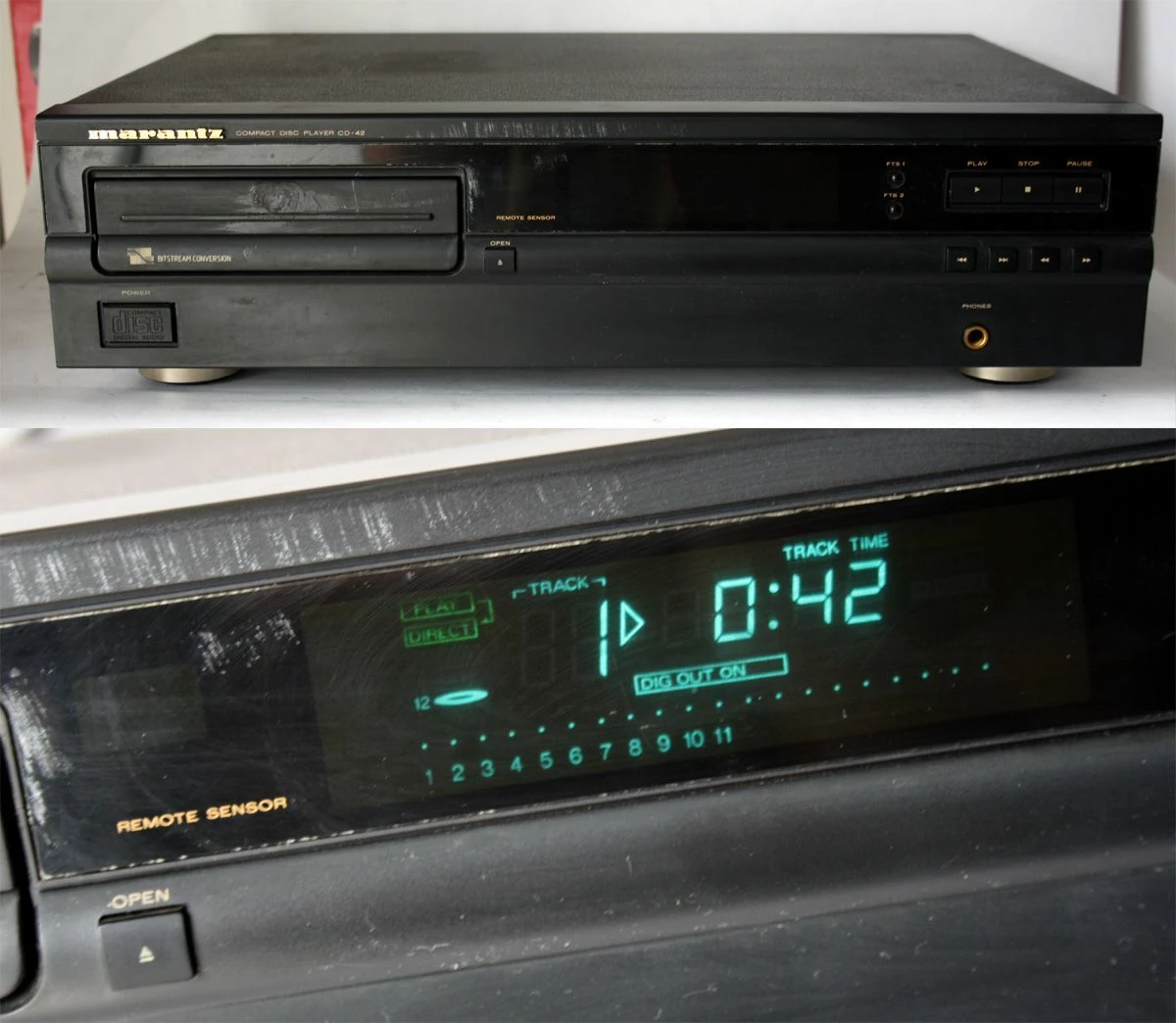 Vendora VINTAGE MARANTZ CD COMPACT DISC PLAYER CD-42 MADE IN BELGIUM - Image 7