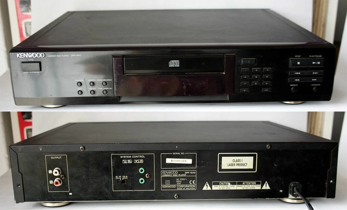 Vendora VINTAGE KENWOOD CD COMPACT DISC PLAYER DPF-1010 MADE IN MALAYSIA