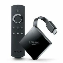 Vendora 3rd-Gen Fire TV With 4K (Pendant, Model LDC9WZ) And 1st-Gen Alexa Voice Remote + Sideclick Universal Remote Control Attachment